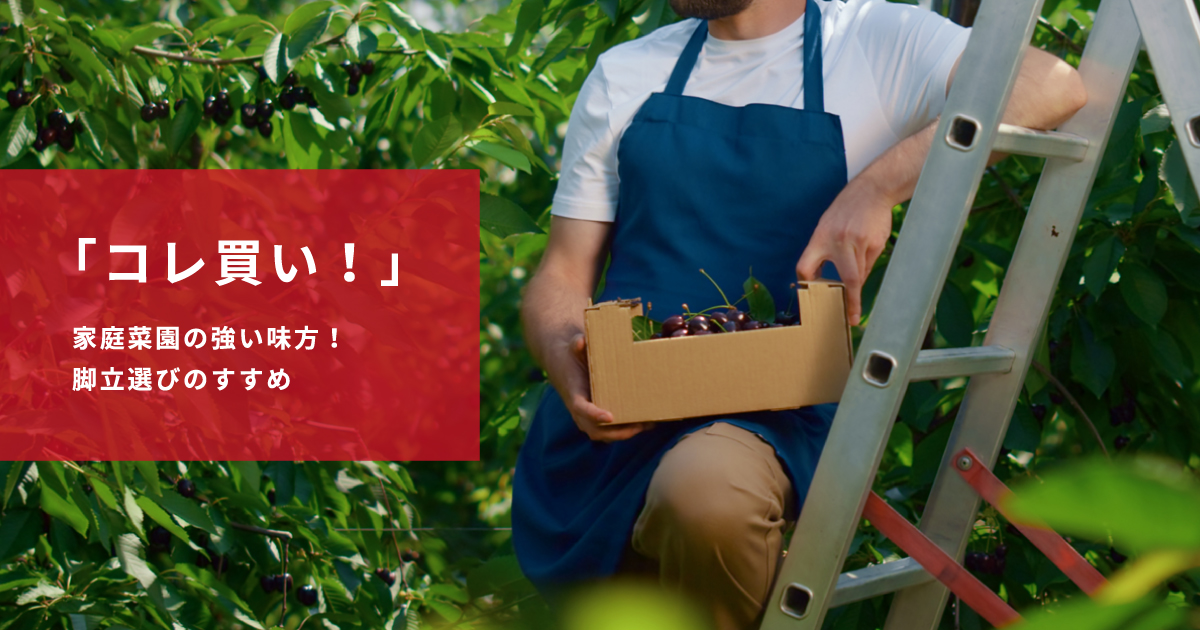 「コレ買い！」家庭菜園の強い味方！脚立選びのすすめ